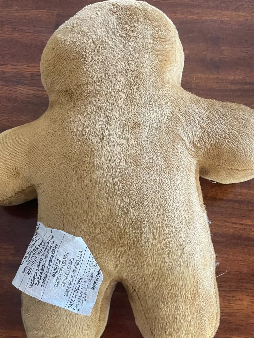Target Bullseye Playground Christmas Gingerbread Man Plush Pillow 14